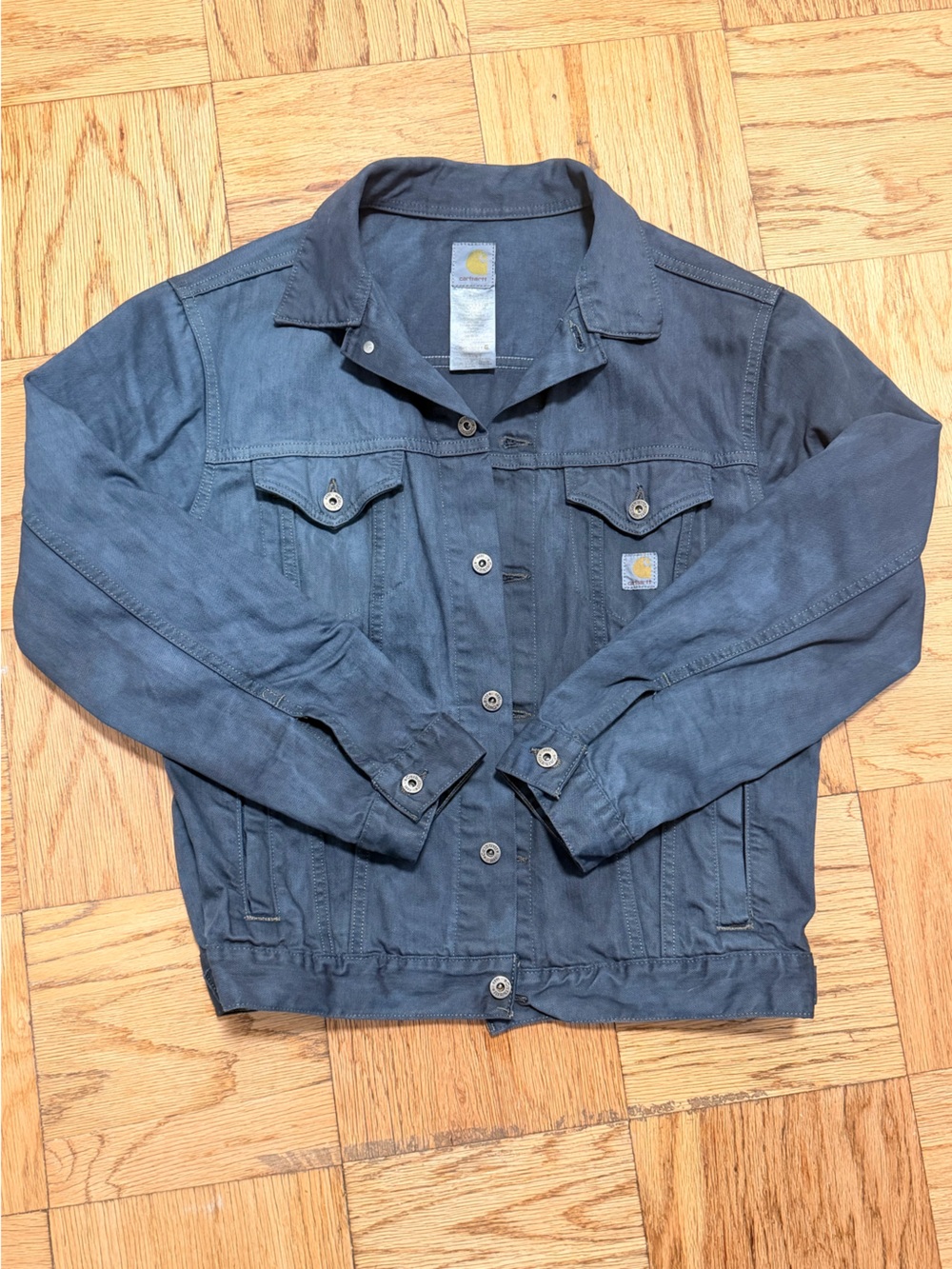 Carhartt Trucker Jacket Dyed Navy Blue